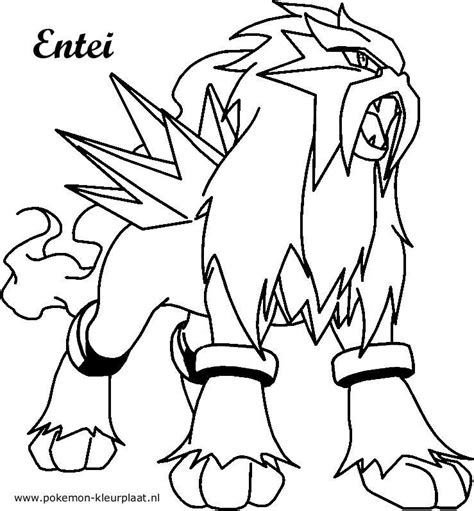 Coloring Page Entei By Jpijl On Deviantart