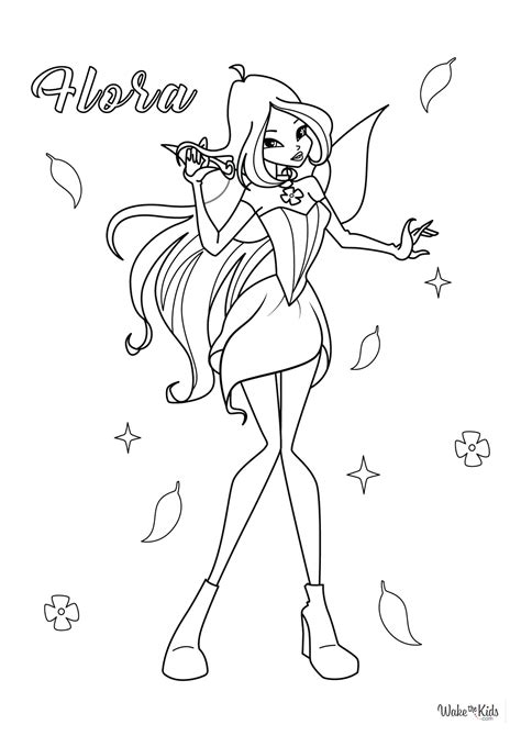 Coloring Page Flora
