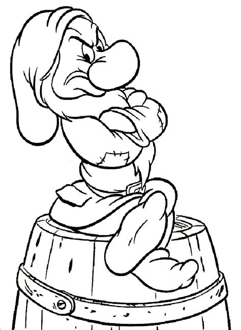Coloring Page Grumpy
