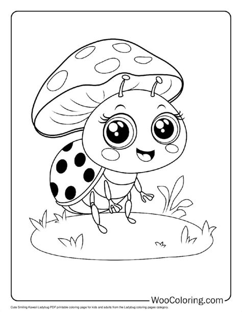Coloring Page Ladybug