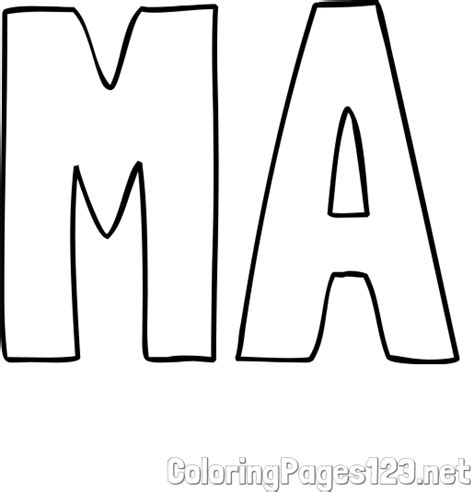 Coloring Page Ma