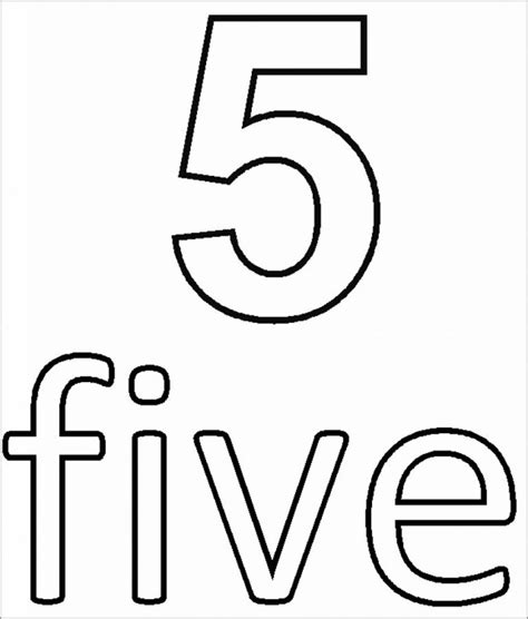 Coloring Page Number 5 Free Coloring Pages