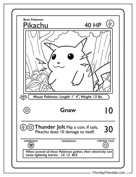 Coloring Page Of A Pokemon Card Pokemon Drawing Easy