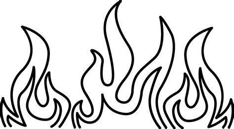 Coloring Page Of Flames