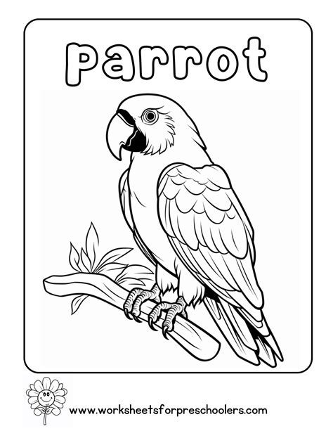 Coloring Page Parro