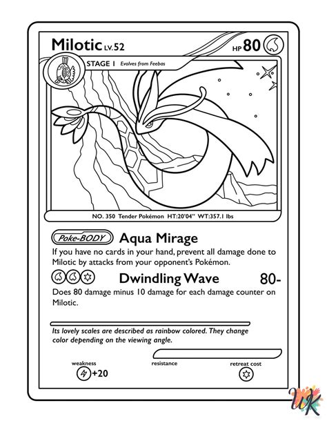 Coloring Page Pokemon Card