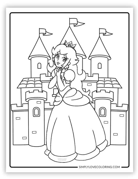 Coloring Page Princess Peac