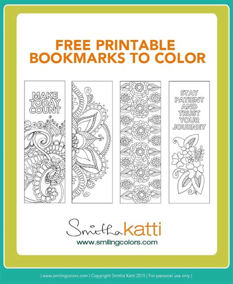 Coloring Page Printable Bookmarks 54+ Amazing SVG File