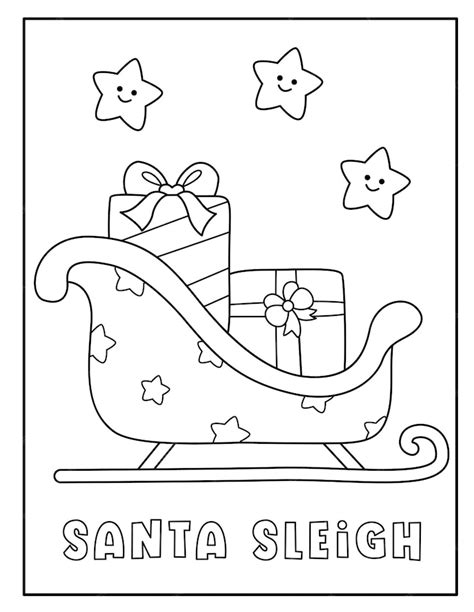Coloring Page Sleig