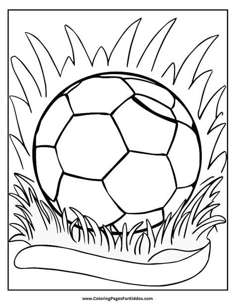 Coloring Page Soccer Ba