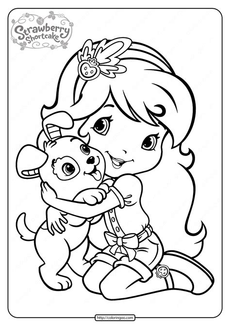 Coloring Page Strawberry Shortcake