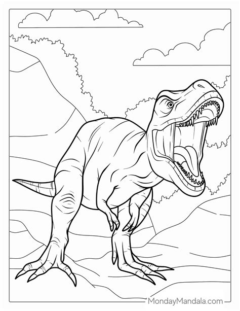 Coloring Page T Rex