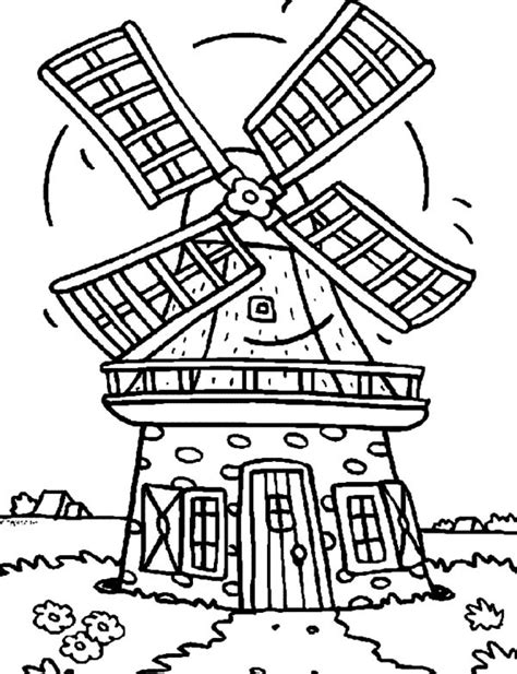 Coloring Page Windmi