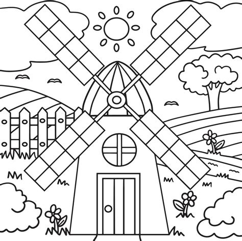 Flower Stem Coloring Page