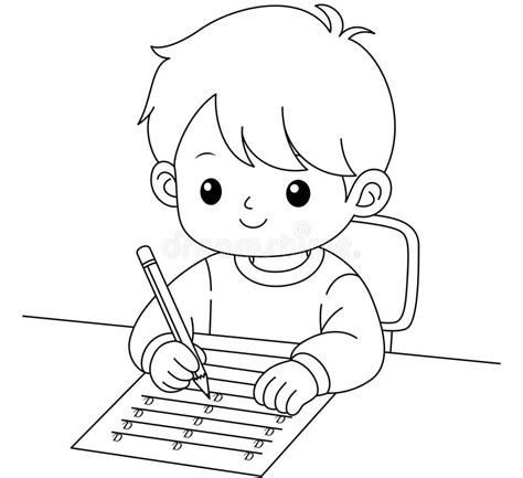 Coloring Page Writing
