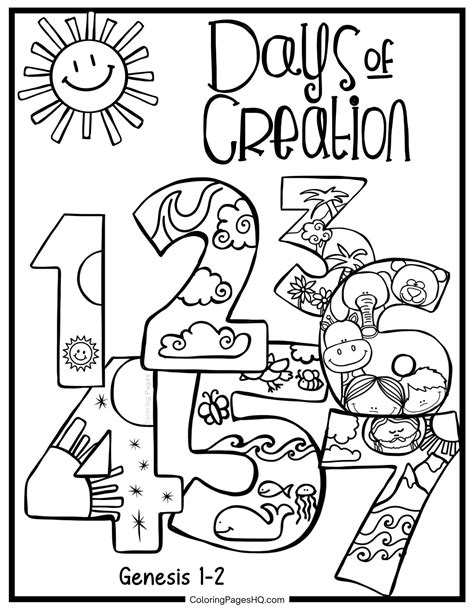Coloring Pages About Creation