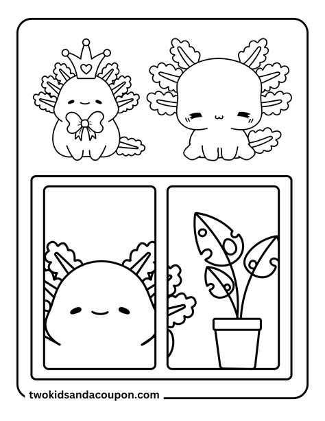 Coloring Pages Axolo