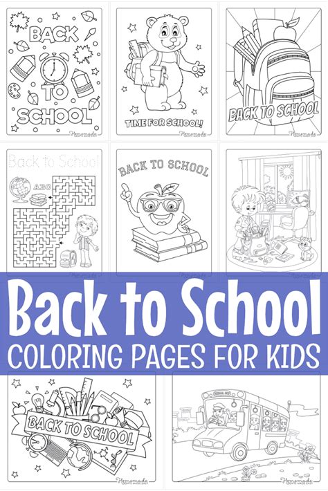 Coloring Pages Back To Schoo