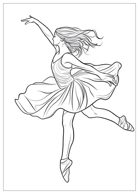 Coloring Pages Ballet Dancer