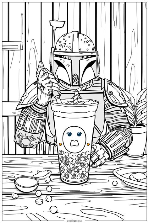 Coloring Pages Boba Fe