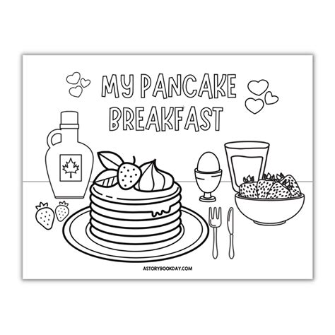 Coloring Pages Breakfast