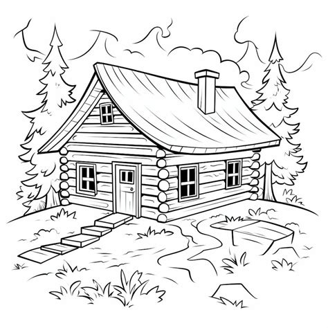 Coloring Pages Cabin