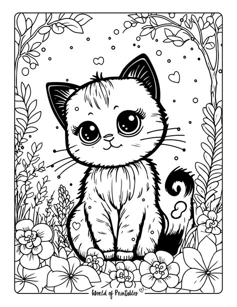 Coloring Pages Cat In The Ha