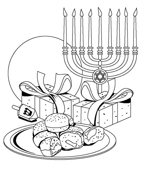 Coloring Pages Chanuka