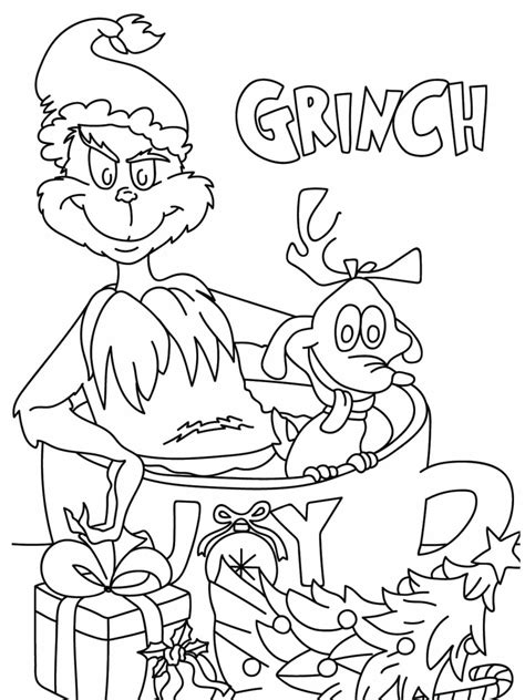 Coloring Pages Christmas Grinc