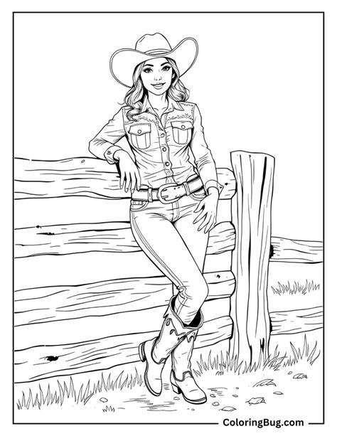 Coloring Pages Cowgir