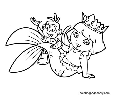 Coloring Pages Dora Coloring Princess Coloring Pages Coloring Pages