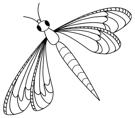 Coloring Pages Dragonfly