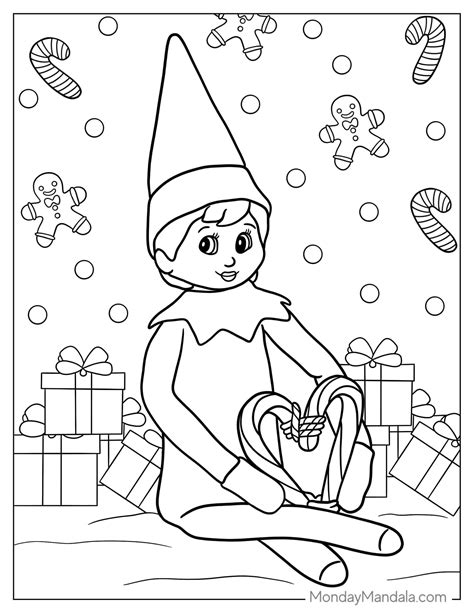 Coloring Pages Elf