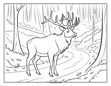 Coloring Page Crane
