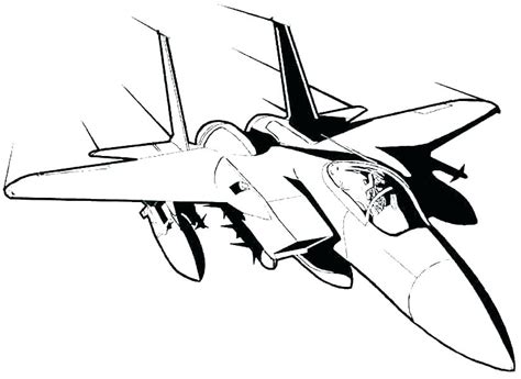 Coloring Pages Fighter Plane Coloring Pages