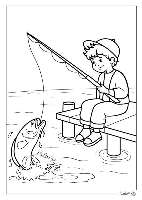 Coloring Pages Fishing Boa