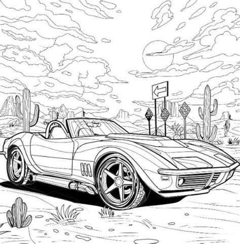 Coloring Pages For Adults Cars