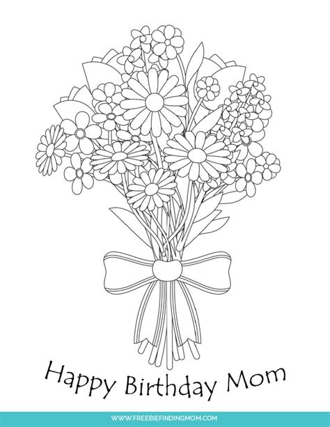 Coloring Pages For Moms Birthday