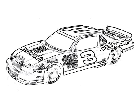 Coloring Pages For Nascar Top Coloring Pages