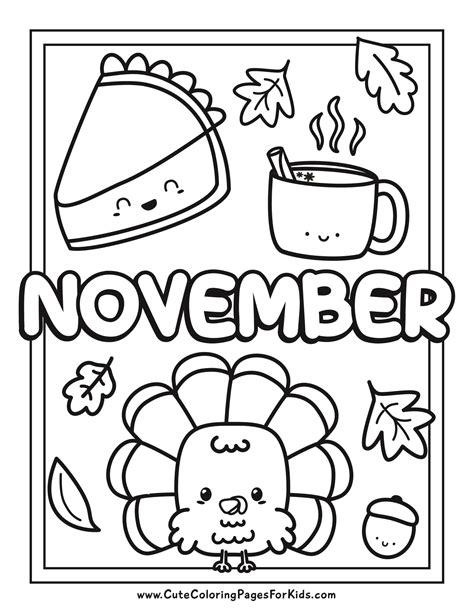 Coloring Pages For November