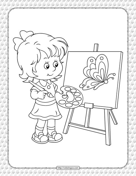 Rainbow Coloring Page Free Printable