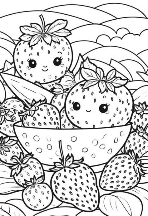 Coloring Pages For Strawberry