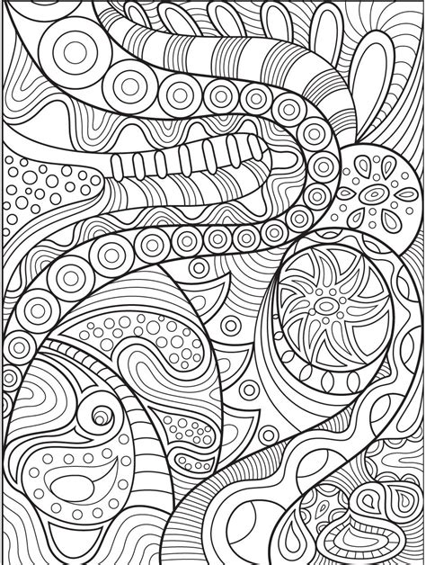 Coloring Pages Free Abstract Coloring Design