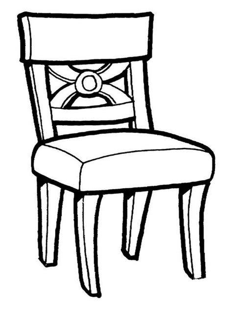 Coloring Pages Free Printable Chair Coloring Pages