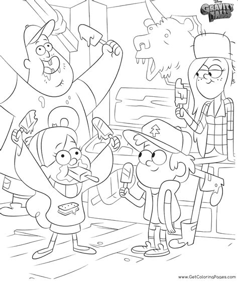 Coloring Pages Gravity Falls