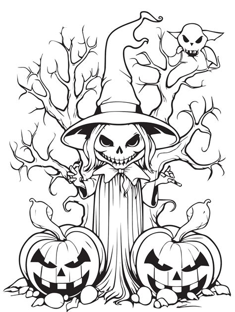 Coloring Pages Halloween Witc