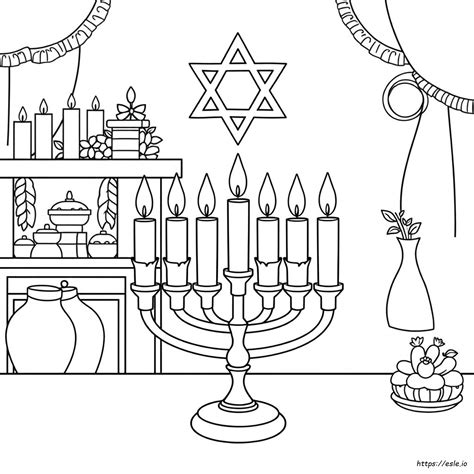 Coloring Pages Hanukka