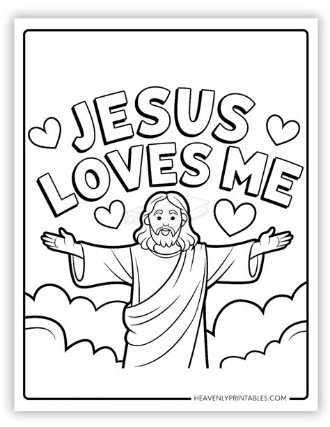 Coloring Pages Jesus Bir
