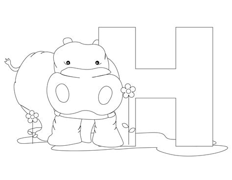 Coloring Pages Letter H