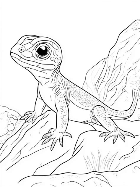 Coloring Pages Lizard